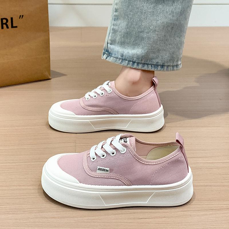 

Fashion CRLAYDK Calssic Womens Mesh Fashion Sneakers Skateboard Walking Anti Slip Lace Up Casual Trainer Shoes Ladies Summer Tennis 35