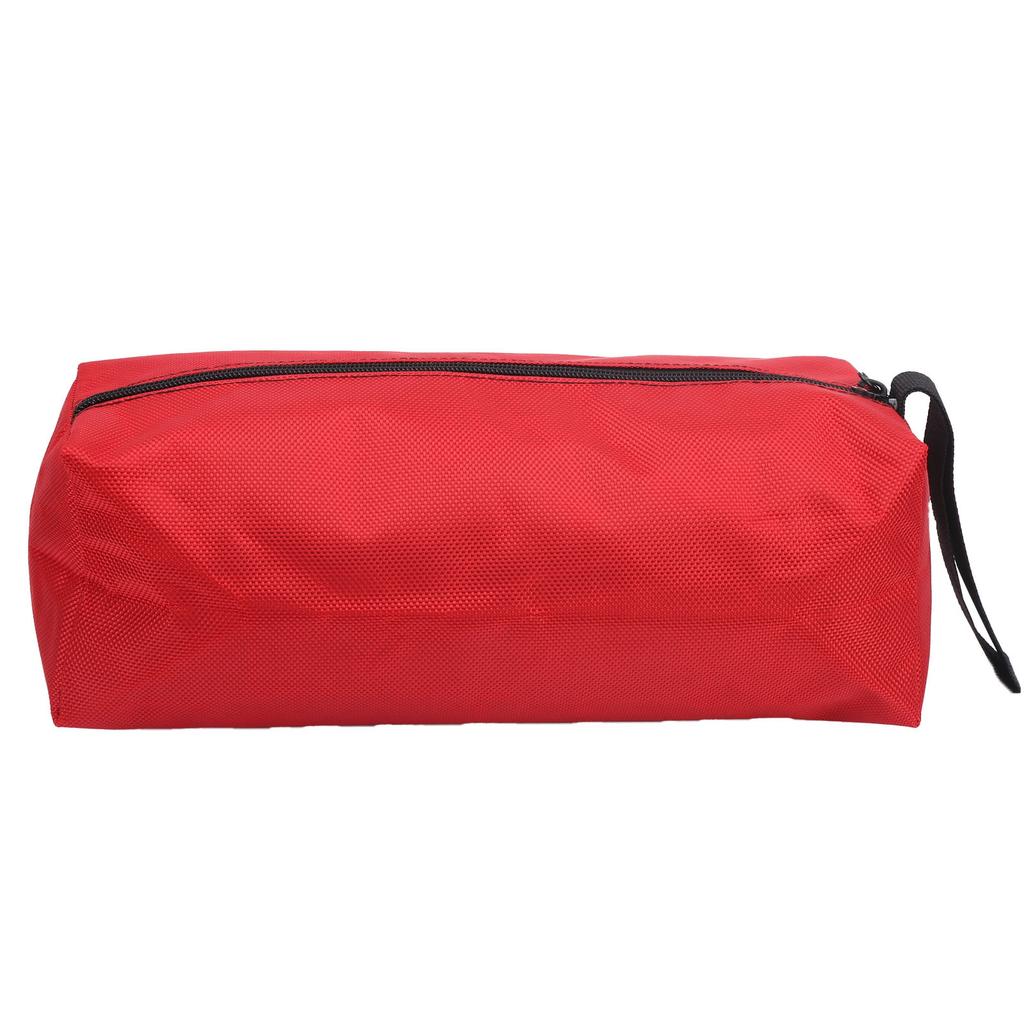 Tool Bag MultiPurpose Thick Electrician Portable Waterproof 1680D Oxford Cloth L(Red )