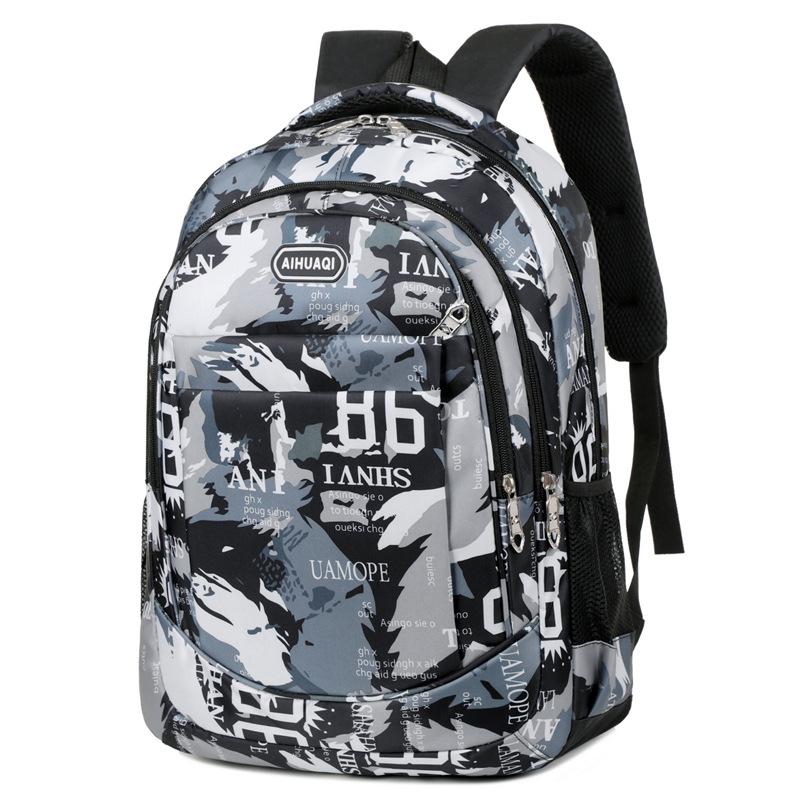 

Striped Printed Fashionable Schoolbag Wear Resistant Anti Splashing Water Bag