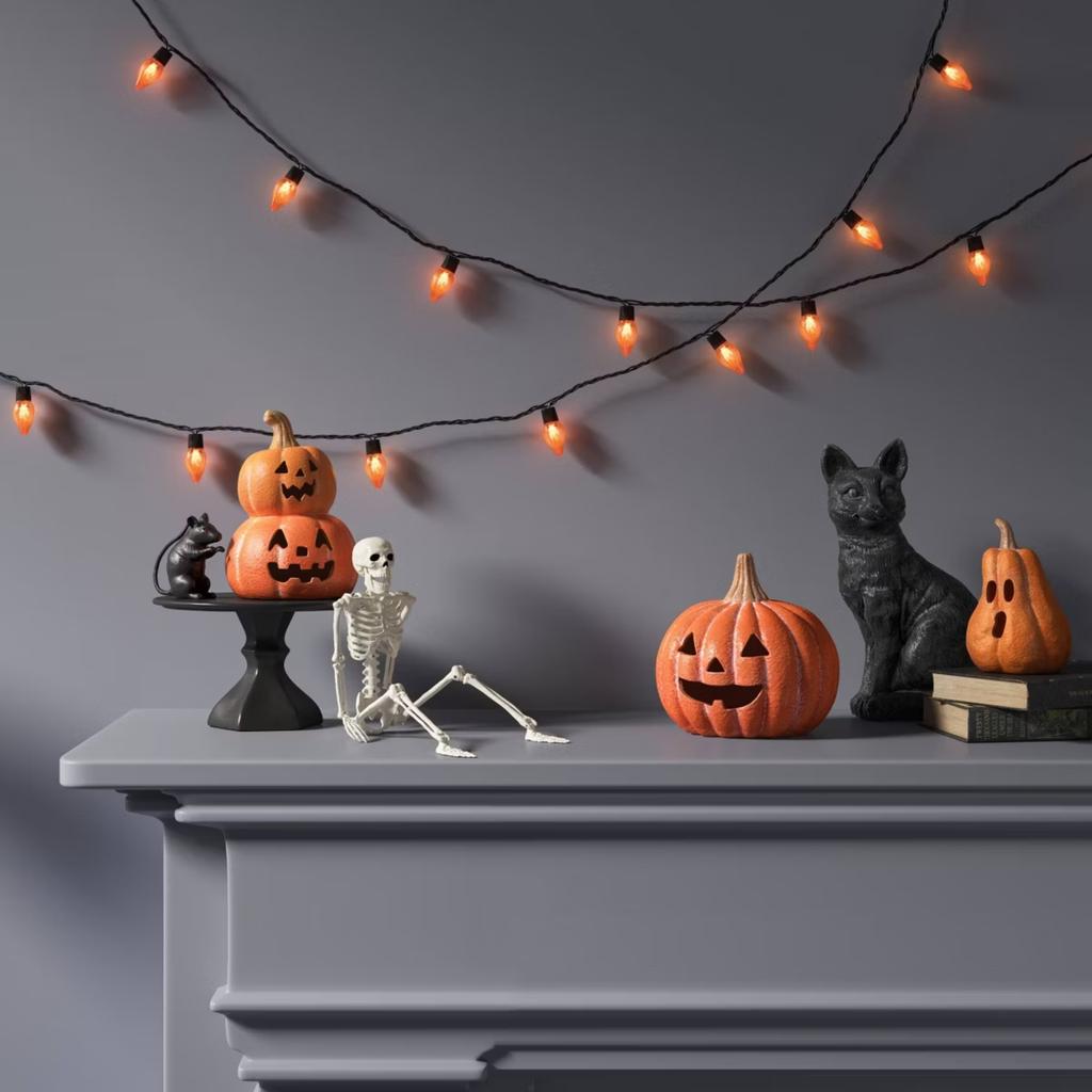 Pumpkin Resin Figurine Fall Decor for Tabletop Shelf