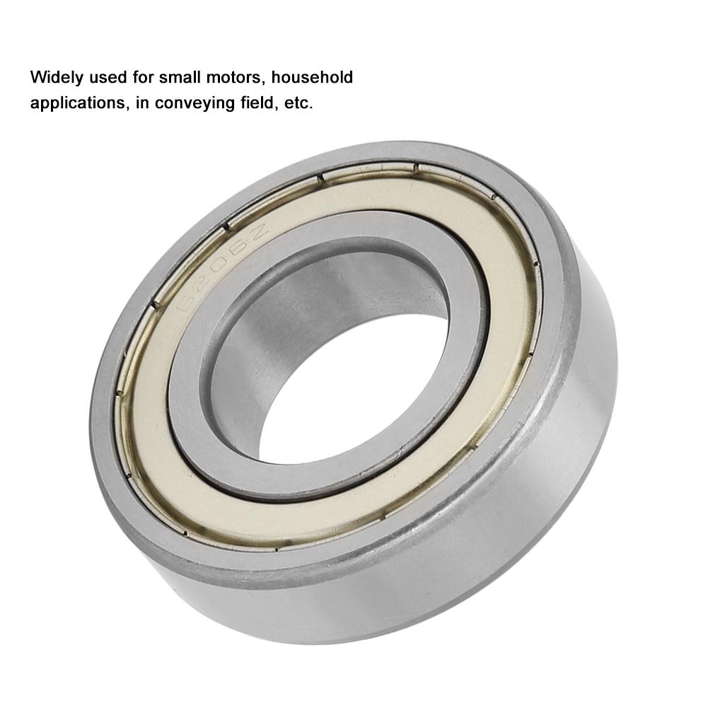 1pcs Metal Double Shielded Deep Groove Ball Bearings 30*62*16mm(6206zz)