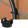 20x Black Magnetic Cable Zip Tie Base Cable Ties Mount Wire Clip Management Base