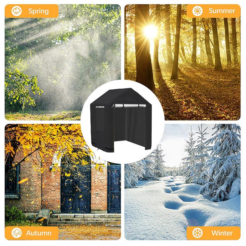 Backyard Playhouse Cover Waterproof And Sun Protection Cover All-Weather Protector 420D Oxford Fabric Cover For Garden Cottage