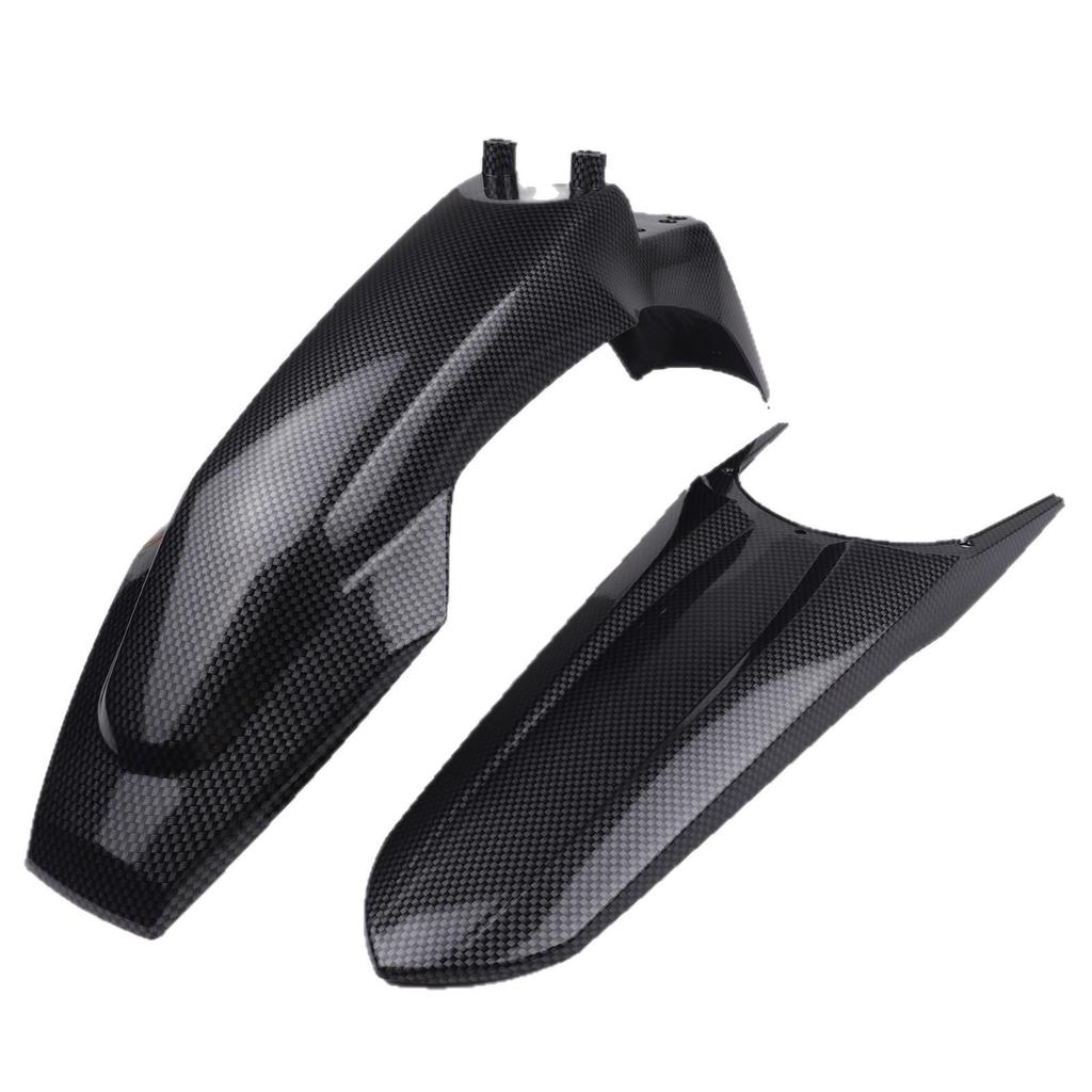 Black Carbon Fiber Pattern Motorcycle Fender for Tuttio Soleil 01