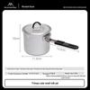 Portable Aluminum Alloy Milk Pot for Outdoor Camping and Picnics - Lightweight Kettle and Stew Pot
