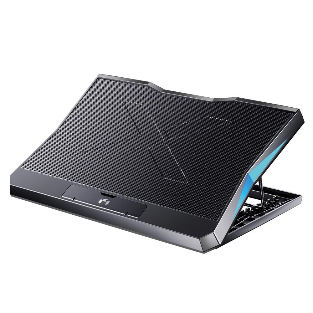 Nuoxi Q3 Factory Direct Stock Plastic Six Fans Laptop Cooling Pad Mute Speed Adjustable Height 17'' Inch