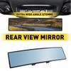 270MM Universal Flat Wide Interior Clip On Rear View Blue Glass Mirror