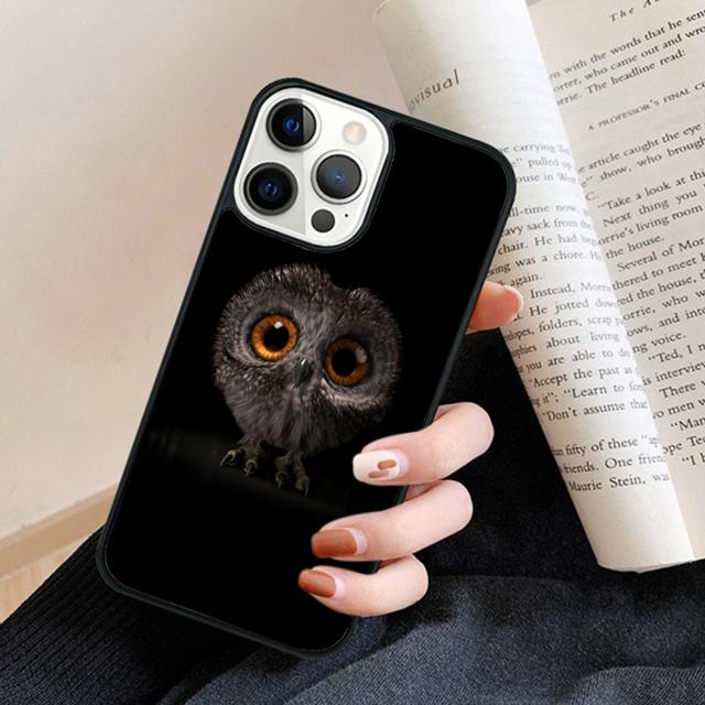 Owl Bird Clockwork Pretty Steampunk Phone Case Back Cover for iPhone 17 Air 16 15 14 13 11 12 Pro Max Plus Coque