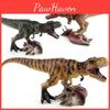 Realistic Pvc Jurassic Dinosaur Model Toy Featuring T-rex Stepping On Triceratops