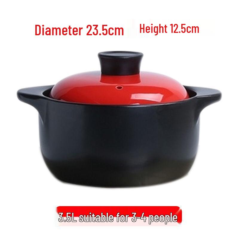 Dual-Use Ceramic Induction Cooker & Stew Pot for Open Flame – Ideal for Soups, Braised Dishes, and Hot Pot