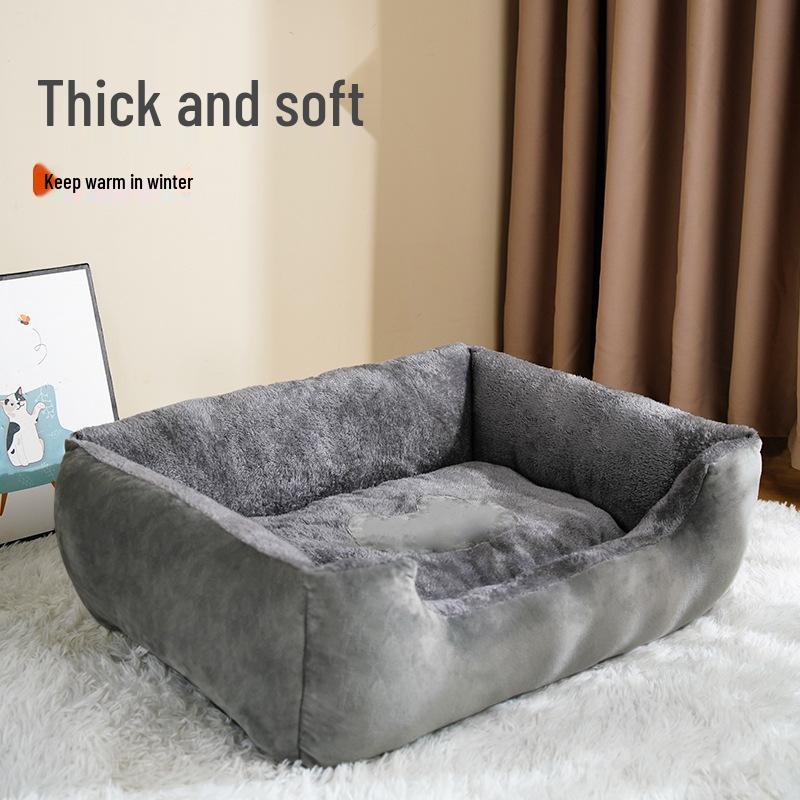 Przytulne legowisko dla kota i małego psa: Ciepła, całoroczna poduszka do spania dla zwierząt