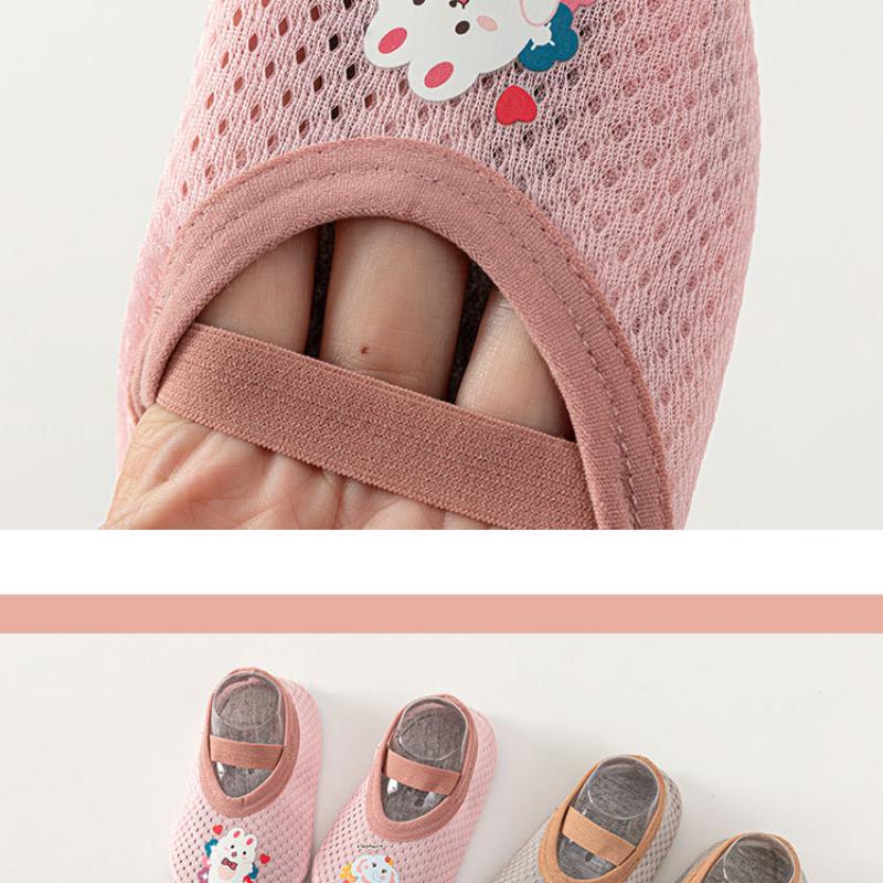 Boys and Girls Baby Floor Socks Children's Mesh Breathable Cartoon Baby Shoes Socks Shade Indoor Shoes for Toddlers
