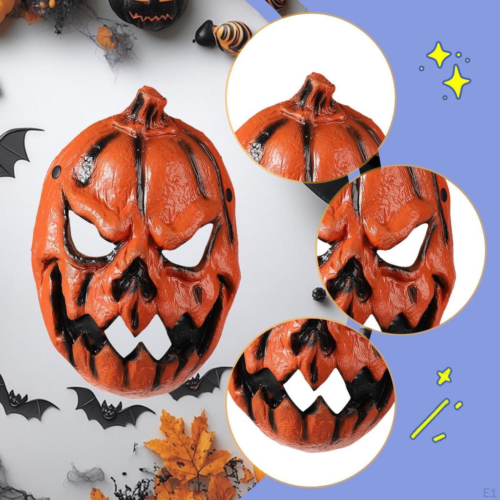 Strašidelná dýně Halloween Hra rolí Dívky Muži Cosplay Jedinečný převlek Pokrývka obličeje Rekvizita pro slavnostní