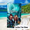 Custom Name Chucky Microfiber Beach Towel Super Soft & Absorbent for Bath, Beach, Travel  Bath Time Accessory, Fan gifts