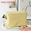 Vintage Striped Makeup Bag With Zipper Closure For Travel And Daily Use