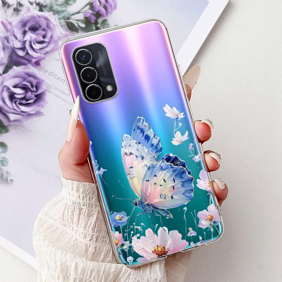 For Oppo A74 5G Case CPH2197 CPH2263 New Luxury Painted Cover Soft Silicone Phone Case For Oppo A74 A 74 OppoA74 5G Fundas Coque