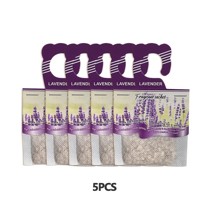 

Универсальные ароматерапевтические саше для автомобилей, шкафов и ванных комнат - Ароматы лаванды, жасмина, корицы, лимона и розы - Устранитель запахов и освежитель 5 Pieces лавандовый