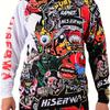 Maglietta da motocross da uomo Raphce: Maglia MTB Downhill traspirante per mountain bike e ciclismo