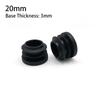 10Pcs Steel Pipe Furniture Leg Plug Pipe Inserts Plugs Floor Protectors Round Tube Dust Cover 16 19 22 25mm Non-slip