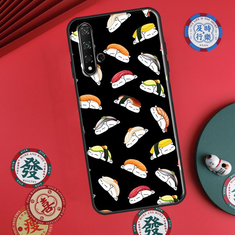 

Food Sushi For Huawei P60 Pro P30 P40 Lite Nova 7i 8i 11i 12i 12s 10 9 SE Y90 Y60 Y70 Y72 Y61 Y91 Case Huawei Nova Y91