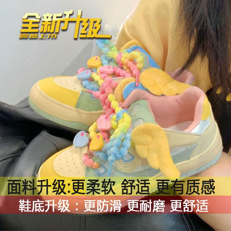 

Explosive change cute kt cat bread shoes women s autumn new niche red gray blue green casual student shoes fashion versatile board shoes 40