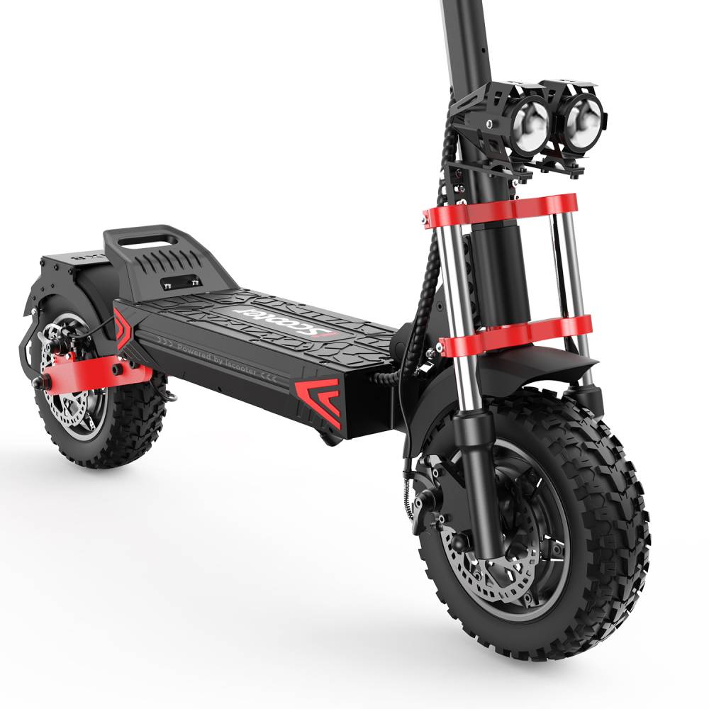 iScooter iX8 Adult Electric Scooter 1200W*2 Dual Motor, 12 inch Off-Road Tires, 48V 20AH Battery Foldable E-Scooter
