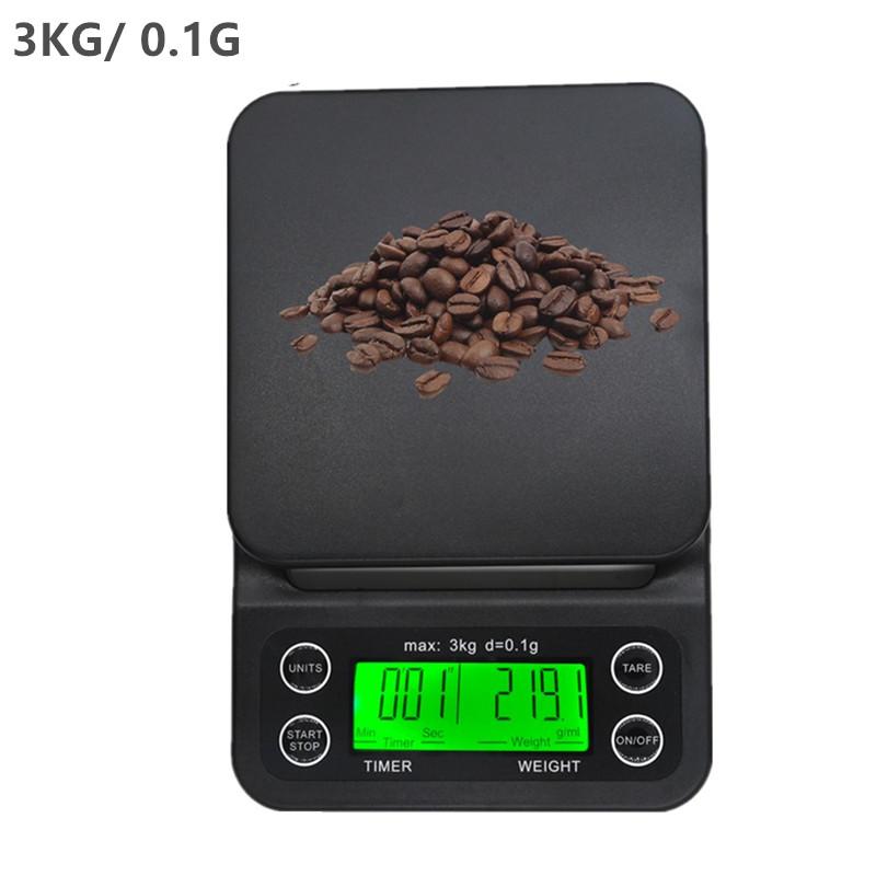 Digital Scale Coffee Scales Jewelry Weight With Timer Electronic LCD Display Grams Kitchen Drug Weight Device Drip Scale