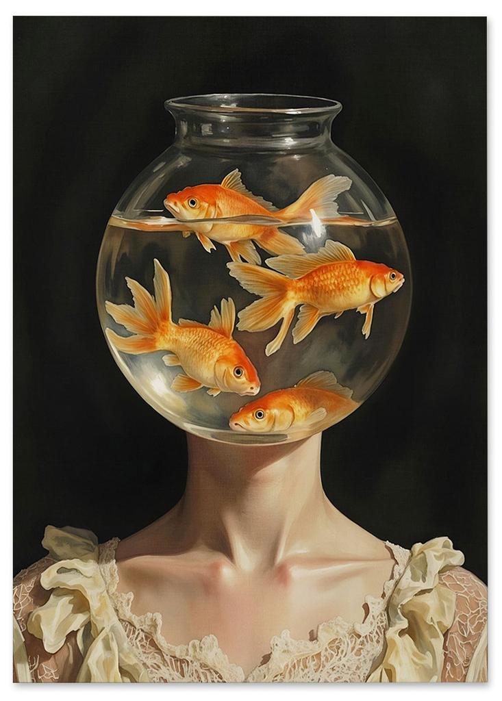 Canvas Print Portrait Aquarium