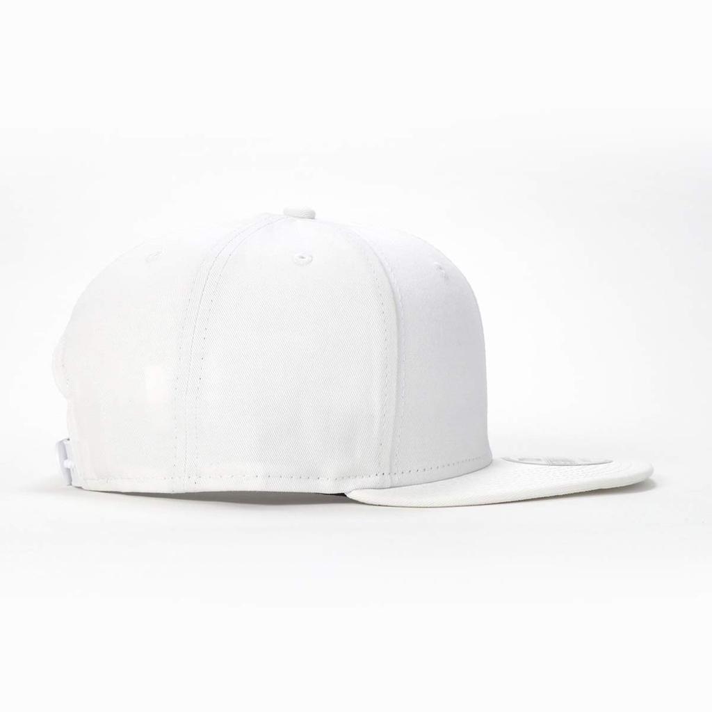 New Era 9FIFTY Flat Bill Snapback Free Size Men's Cap, White, (Adjustable)