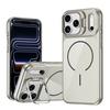 Luxury For Magsafe Magnetic Lens Protect Camera Stand Phone Case for iPhone 17 16 15 14 13 Pro Max Shockproof Glass Back Cover