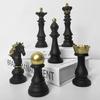 Resin Chess Pieces Board Games International Chess Figurines Retro Home Decor