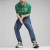 Puma Striped Casual Loose-Fit Polo Shirt Men Tops Green 627122-86