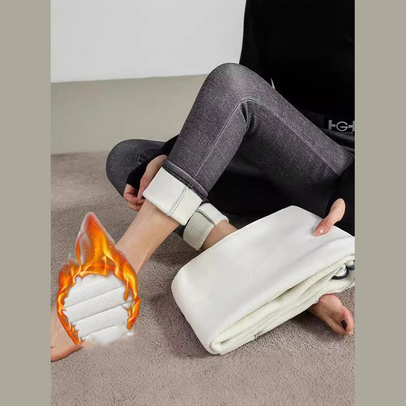Women Winter Thermal Thicken Fleece Lined Leggings Thick High Stretch Tights Sexy Skinny Pants