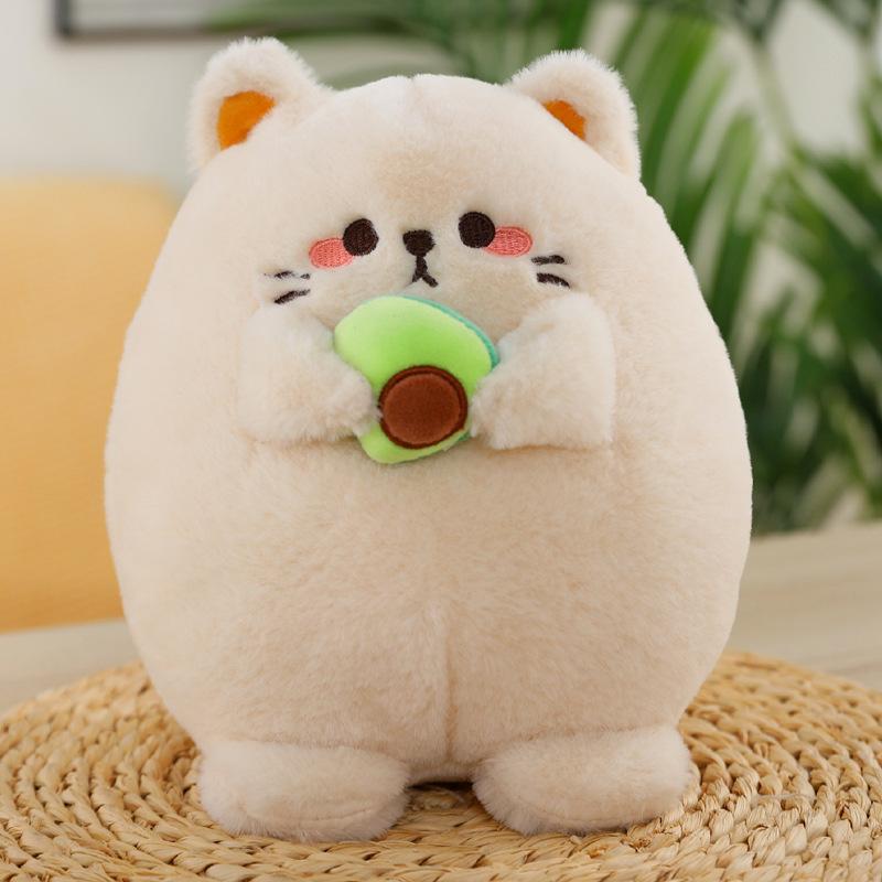 Holding Avocado Doll Cat Hamster Doll Children'S Birthday Gift Girl Girlfriend Plush Toy