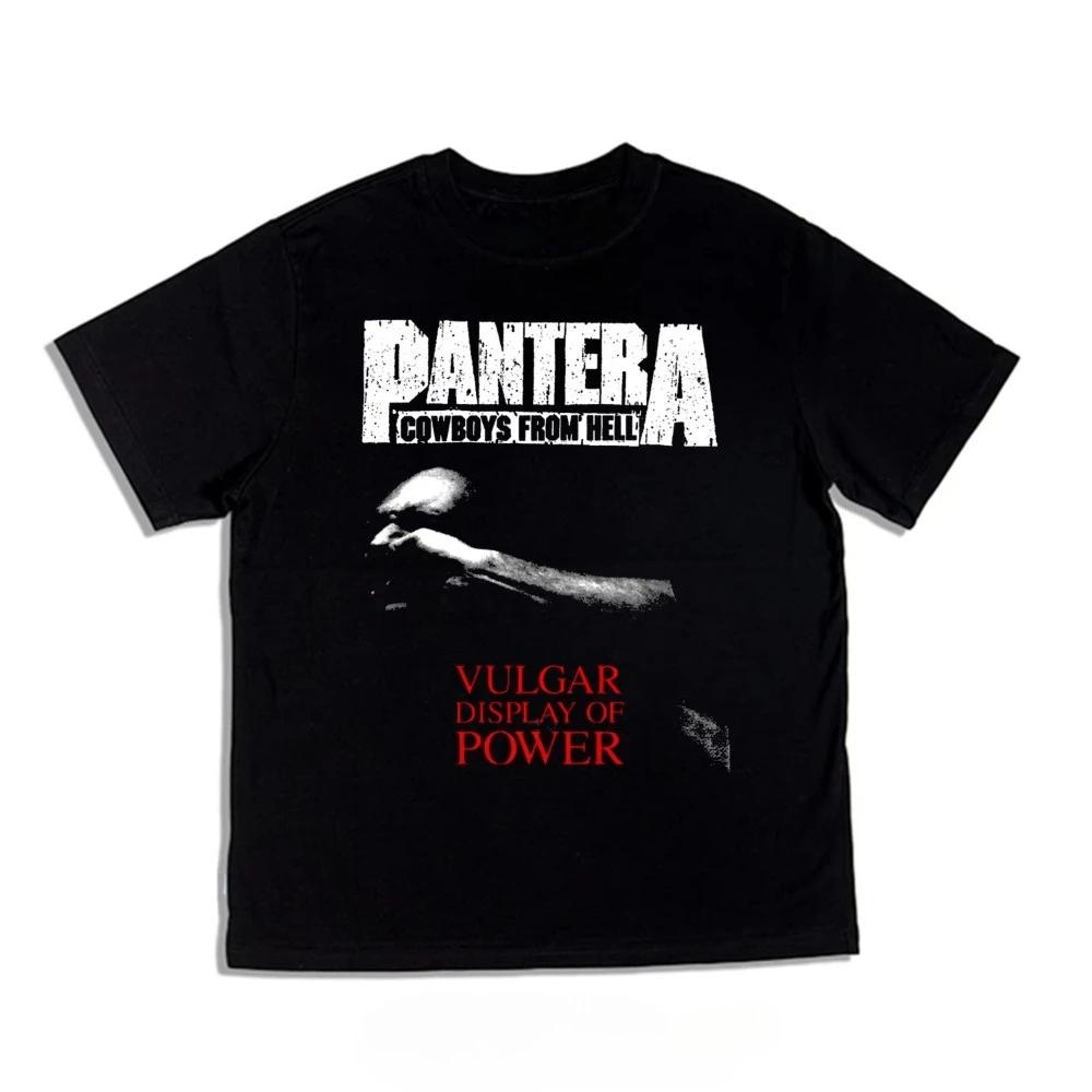 2025 Roll Pantera Pandora Band Printed T-shirts Pure Cotton Short Sleeve Fashion Brand High Quality Luxury Brand Selling Popular