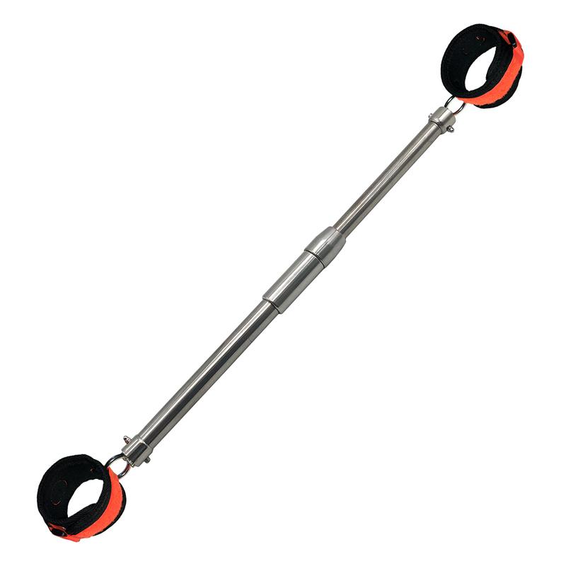 Stainless Steel Open Leg Rod for Sex Slave Cosplay Anklecuff Open Leg Restraint BDSM Bondage Adjustable Sex Toy