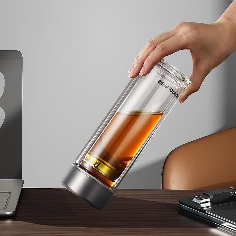 Kobach Crystal Steel Glass Water Bottle