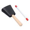 Wooden Handle Steel Cowbell Noise Maker Early Education Percussion Musical Instrument