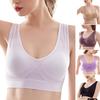 Women Brassieres Thin High Elasticity Lightweight Trendy Wire Free Push Up Sports Bra Daily Wear Clothes