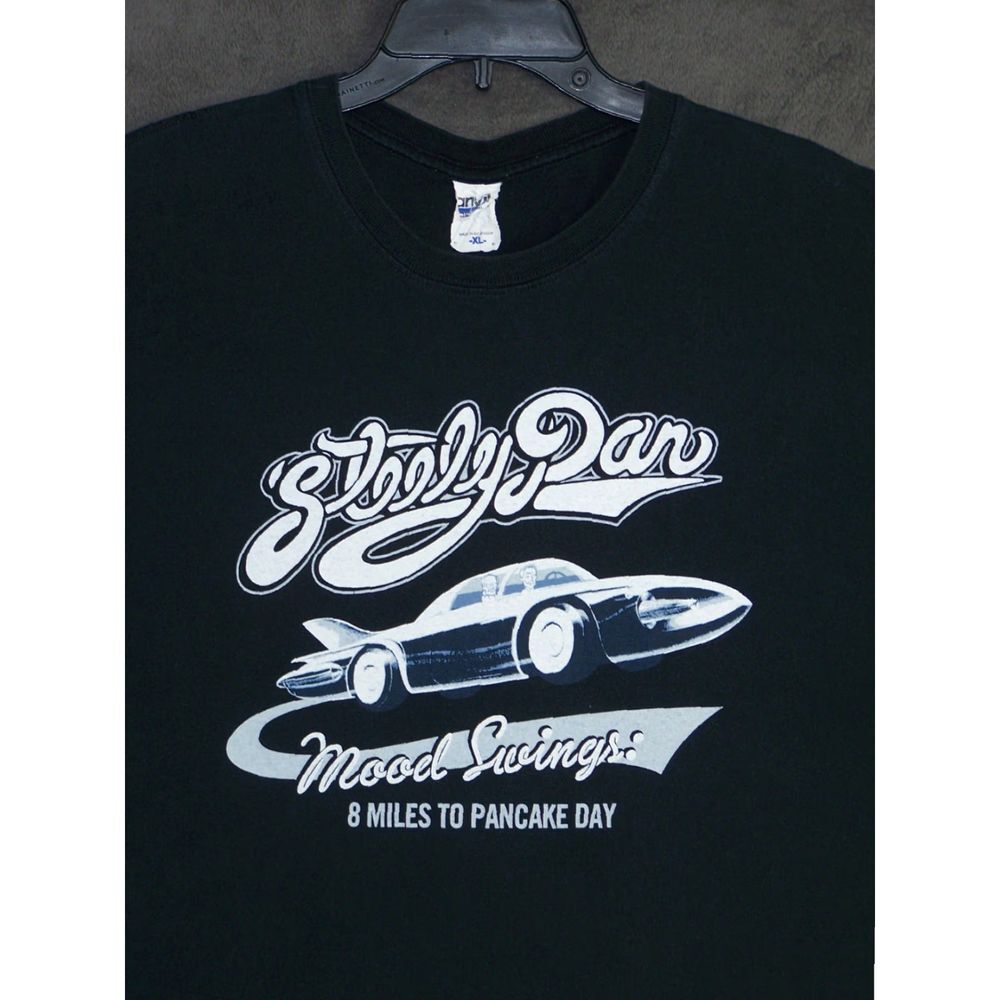 Steely Dan Graphic Black Concert Mood Swings Black Unisex T-Shirt XXXXL