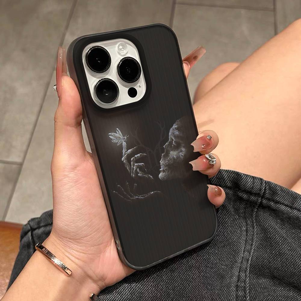 Radiological Human Organs Skeleton Phone Case For IPhone 17 16 15 11 12 13 14 Pro Max Soft Corrugated Silicone Cover Case