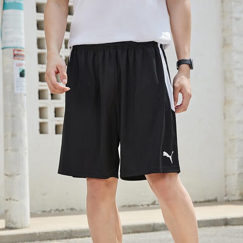 Puma Sportovní Ležérní Prodyšné Šortky se Stahovací Šňůrkou Pánské spodní díly Černá 704924-03