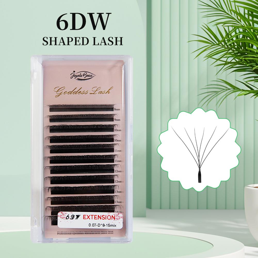 Goddess W Eyelash Extension 2D/3D/4D/5D/6D/7D/8D W Fake Lashes 0.07 C D M/LU Premade Volume Fans Individual Eyelashes