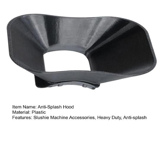 1/2Pcs Anti-Splash Flow Hood for Ninja Slushy Machine FS301 FS300 3D Printed Plastic Liquid Guide Cover Slushie Maker Machine Accessories