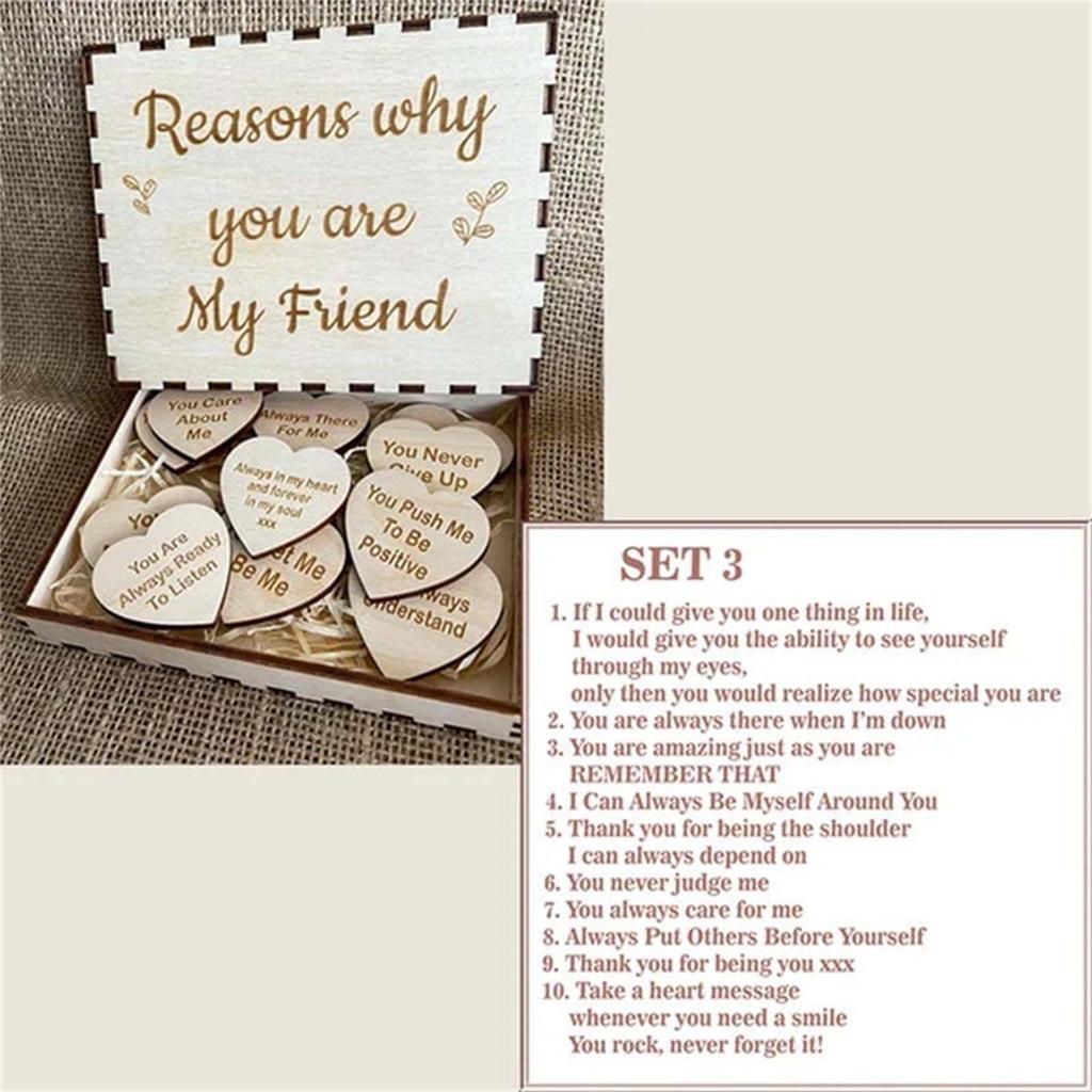 Unique Friendship Gift: Decorative Wood Chips with Custom Logo Available