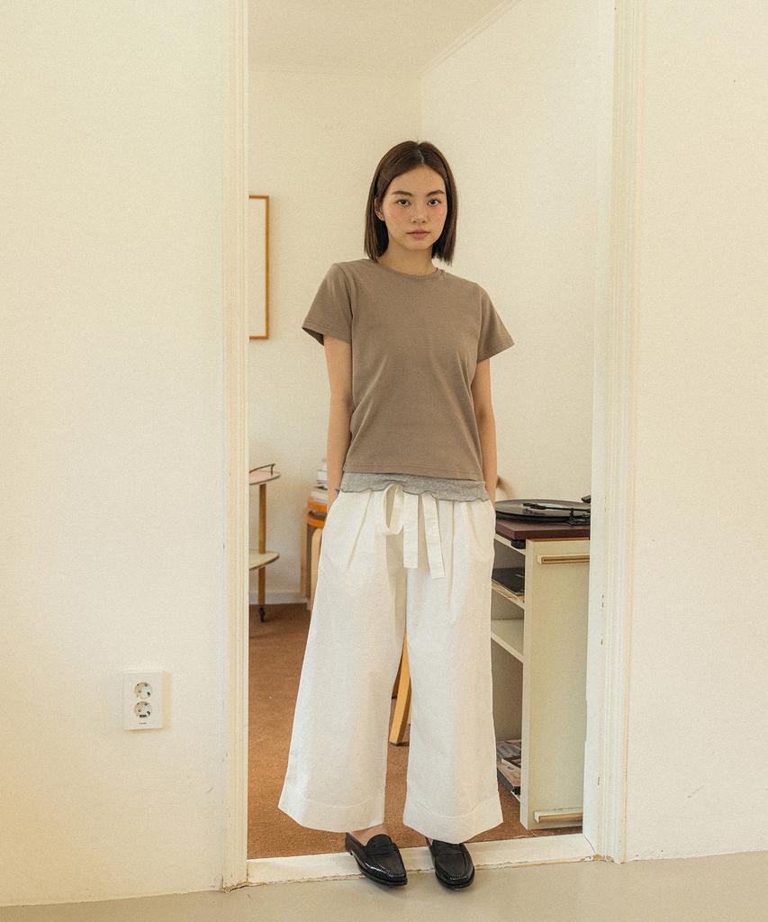 COTTON BELL Daily Fit T-Shirt - Mocha Beige