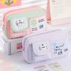 Cute Kitten Pencil Case Color-blocking Stationery Pouch Multi-functional Pen Bag  School Supplies
