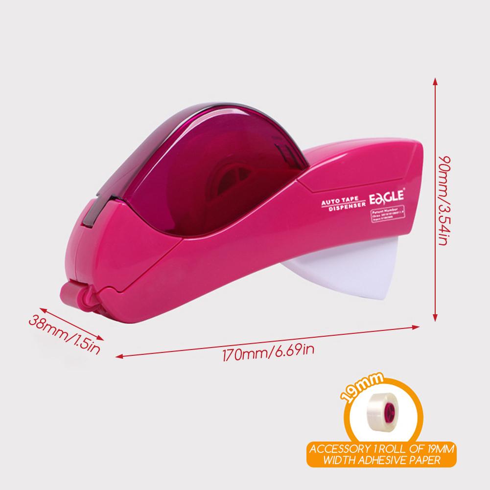 Automatisk tejphållare för inslagning av presenter Bärbar handhållen förpackningstejpkniv Med 1 rulle gratis tejp Kontorstillbehör