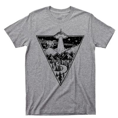 Alien Flying Saucer T Shirt Extraterrestrial UFO Abduction Area 51 Roswell Tee