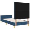 Bed Frame with Headboard Blue 100 x 200 cm Fabric
